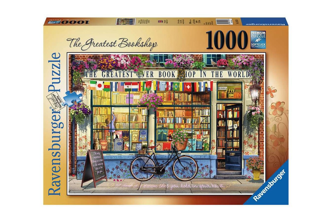 Puzzle Ravensburger - Librarie Grozava, 1000 piese (15337)