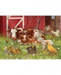 Puzzle Cobble Hill - Barnyard Babies, 350 piese XXL (Cobble-Hill-54630)