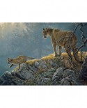Puzzle Cobble Hill - Excursion: Cougar and Kits, 350 piese XXL (Cobble-Hill-54635)