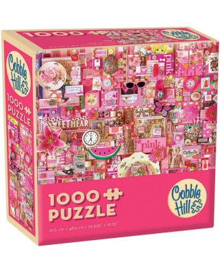 Puzzle Cobble Hill - Pink, 1000 piese (Cobble-Hill-57216)