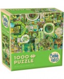 Puzzle Cobble Hill - Green, 1000 piese (Cobble-Hill-57217)