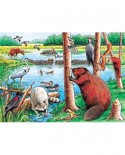 Puzzle Cobble Hill - Beaver Pond Tray Puzzle, 35 piese (Cobble-Hill-58802)