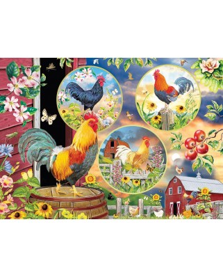 Puzzle Cobble Hill - Rooster Magic, 1000 piese (Cobble-Hill-70053)