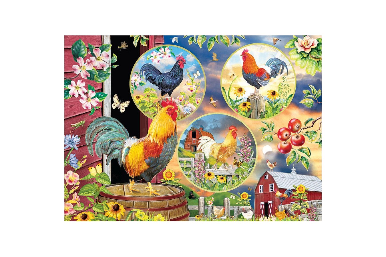 Puzzle Cobble Hill - Rooster Magic, 1000 piese (Cobble-Hill-70053)