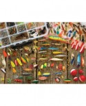 Puzzle Cobble Hill - Fishing Lures, 1000 piese (Cobble-Hill-80058)