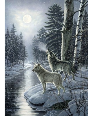 Puzzle Cobble Hill - Wolves by Moonlight, 1000 piese (Cobble-Hill-80108)