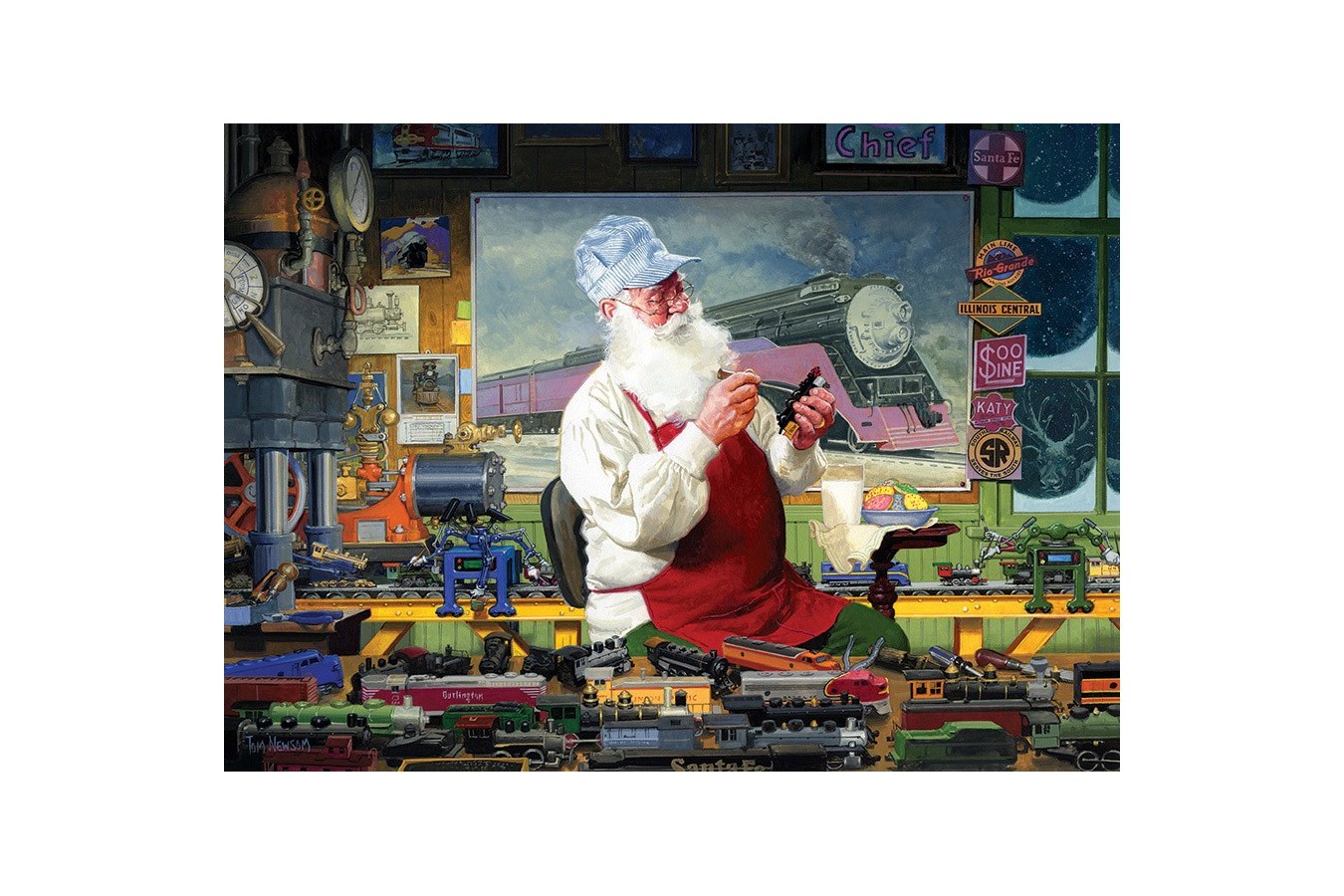 Puzzle Cobble Hill - Santa's Hobby, 1000 piese (Cobble-Hill-80110)