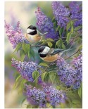 Puzzle Cobble Hill - Chickadees and Lilacs, 1000 piese (Cobble-Hill-80112)