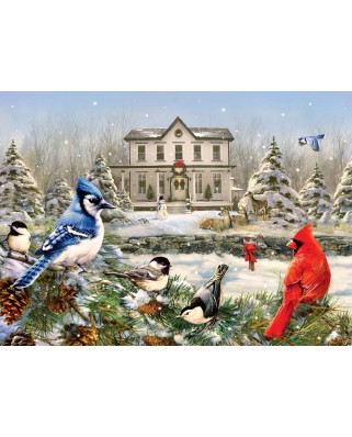 Puzzle Cobble Hill - Country House Birds, 1000 piese (Cobble-Hill-80119)