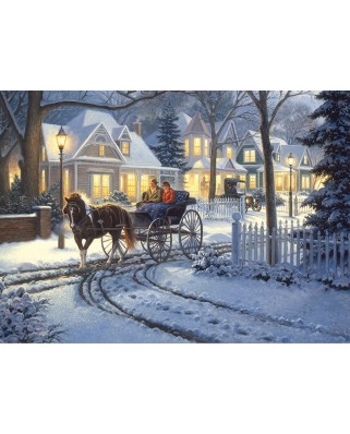 Puzzle Cobble Hill - Horse-Drawn Buggy, 1000 piese (Cobble-Hill-80128)