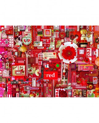 Puzzle Cobble Hill - Red, 1000 piese (Cobble-Hill-80146)