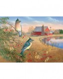 Puzzle Cobble Hill - Cedar Waxwings, 1000 piese (Cobble-Hill-80189)