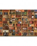 Puzzle Cobble Hill - The Cat Library, 1000 piese (Cobble-Hill-80216)