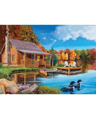 Puzzle Cobble Hill - Loon Lake, 500 piese XXL (Cobble-Hill-85022)