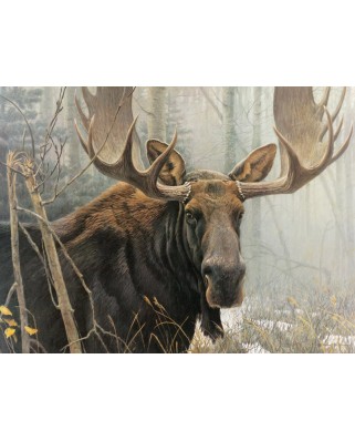 Puzzle Cobble Hill - Bull Moose, 500 piese XXL (Cobble-Hill-85028)