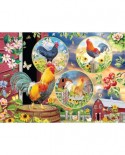 Puzzle Cobble Hill - Rooster Magic, 500 piese XXL (Cobble-Hill-85058)