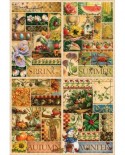 Puzzle Cobble Hill - The Four Seasons, 2000 piese (Cobble-Hill-89004)