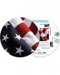 Puzzle rotund Pigmen & Hue - American Flag, 140 piese (Pigment-and-Hue-RFLAG-41210)
