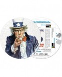 Puzzle rotund Pigmen & Hue - Uncle Sam, 140 piese (Pigment-and-Hue-RUNCLE-41209)