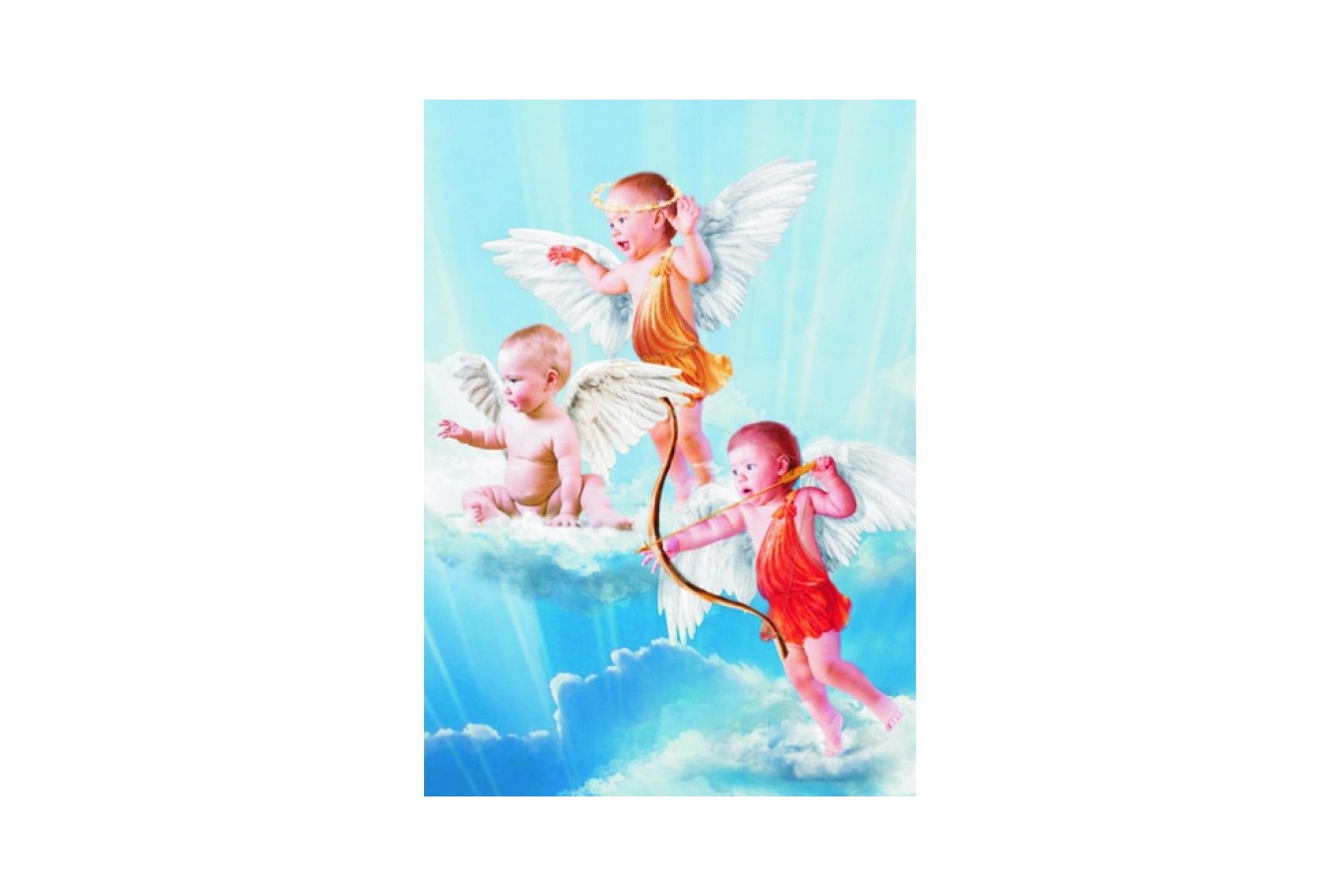 Puzzle Gold Puzzle - Three Little Angels, 1000 piese (Gold-Puzzle-60072)