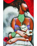 Puzzle Gold Puzzle - Lady with a Cat, 1000 piese (Gold-Puzzle-61284)