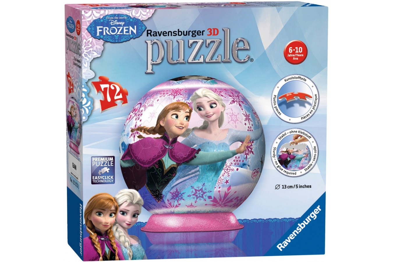 Puzzle glob Ravensburger - Frozen, 72 piese (12173)