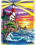 Puzzle SunsOut - Dolphin Bay Lighthouse, 300 piese (Sunsout-62914)