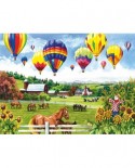 Puzzle SunsOut - Balloons over Fields, 500 piese (Sunsout-62967)