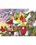 Puzzle SunsOut - Meeting at the Birdfeeder, 300 piese (Sunsout-62979)