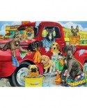Puzzle SunsOut - Puppy Car Wash, 300 piese (Sunsout-63058)