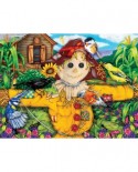 Puzzle SunsOut - Scarecrow and Blackbird, 500 piese (Sunsout-63079)