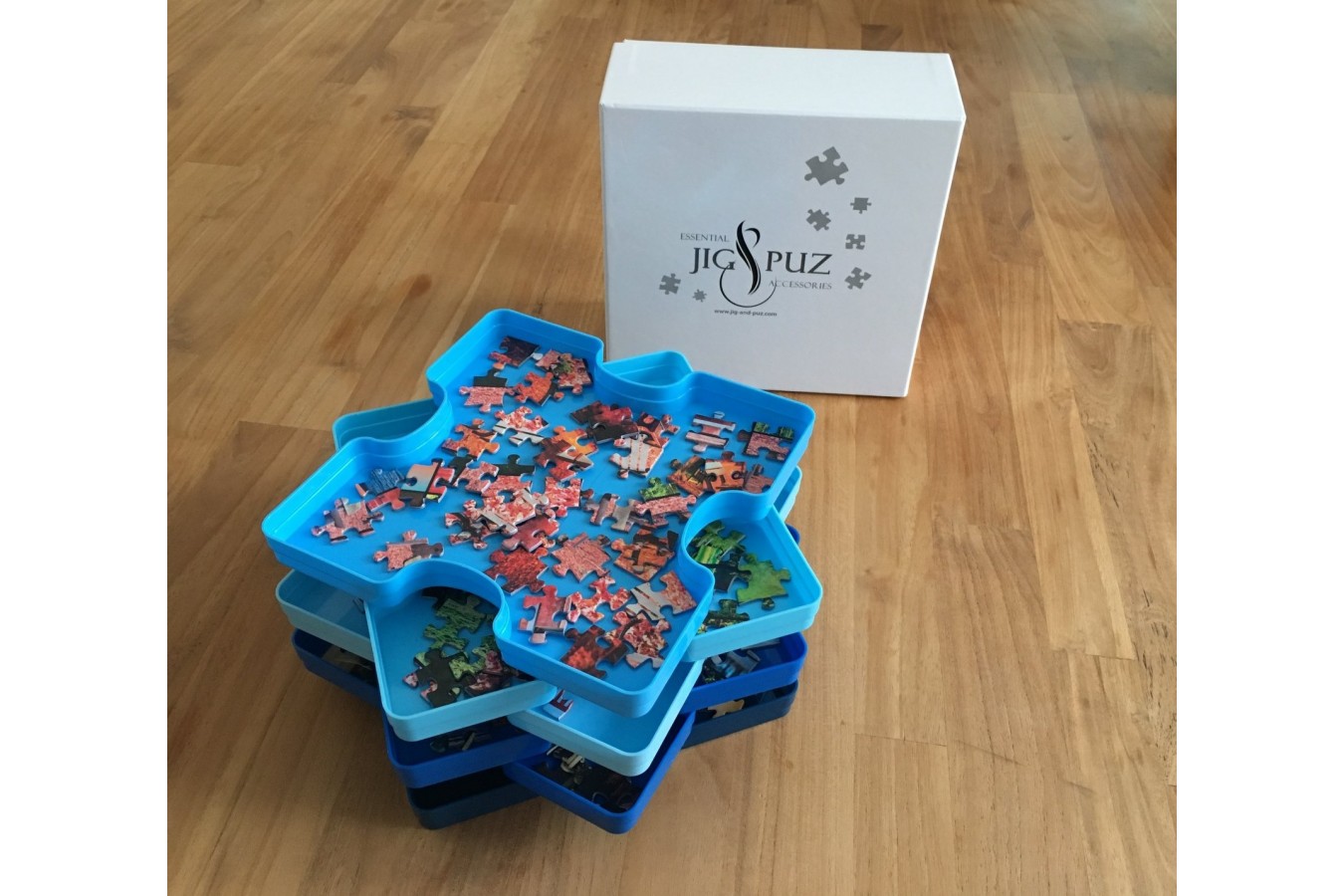 Cutii pentru sortat puzzle Jig & Puz, 6 buc