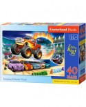 Puzzle Castorland - Jumping Monster Truck, 40 piese XXL (040308)