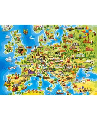 Puzzle Castorland - Map of Europe, 100 piese (111060)