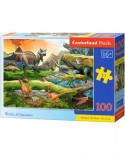 Puzzle Castorland - World of Dinosaurs, 100 piese (111084)