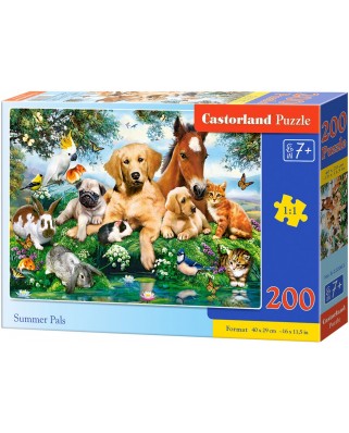 Puzzle Castorland - Summer Pals, 200 piese (222063)