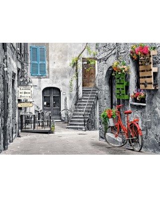 Puzzle Castorland - Charming Alley with Red Bicycle, 500 piese (53339)
