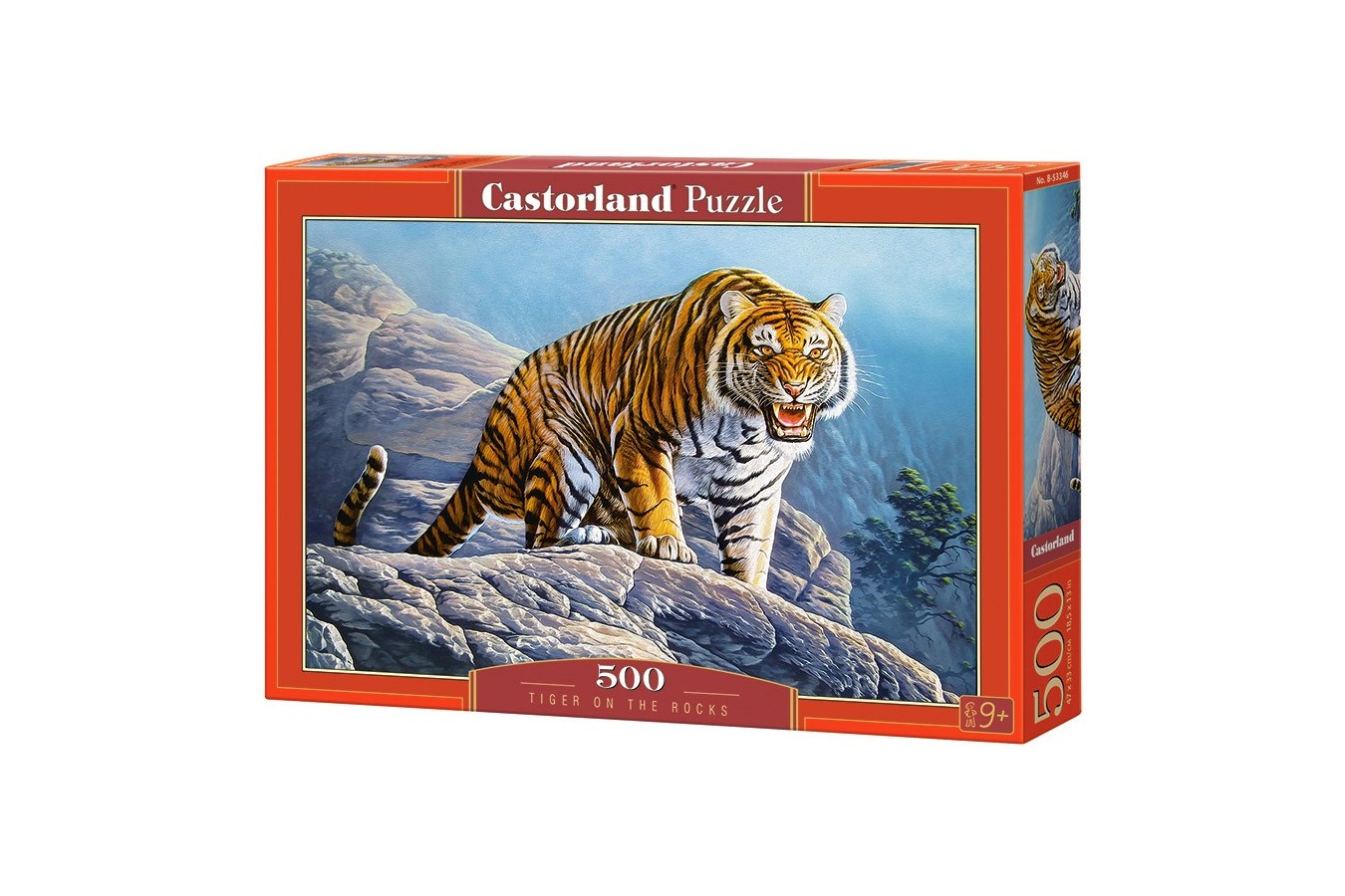 Puzzle Castorland - Tiger on the Rocks, 500 piese (53346)