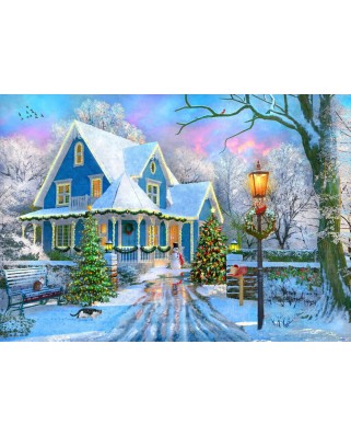 Puzzle Bluebird - Dominic Davison: Christmas at Home, 1000 piese (70340-P)