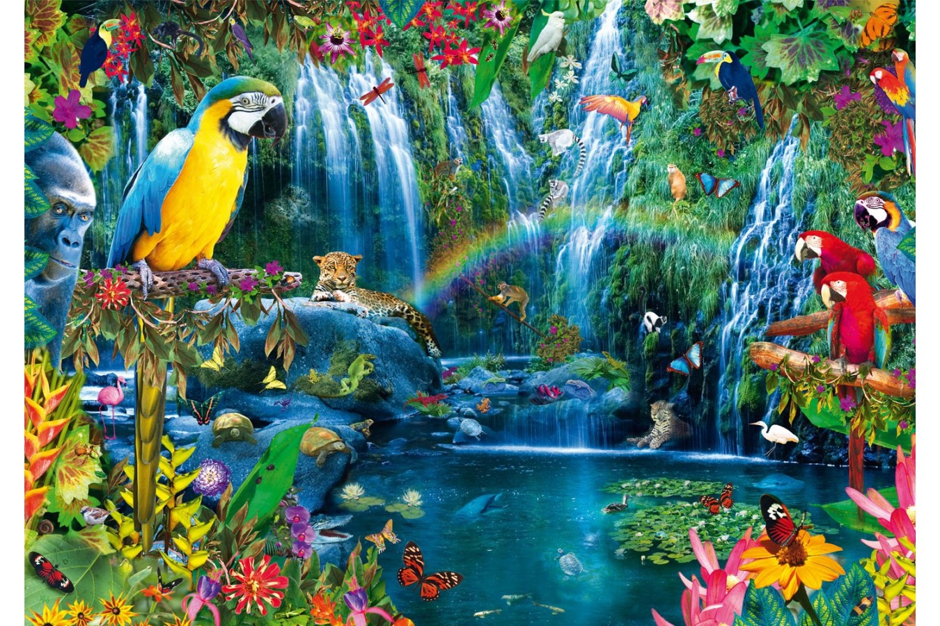 Puzzle Bluebird - Parrot Tropics, 1000 piese (70298-P)