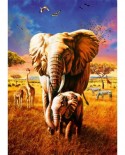 Puzzle Bluebird - Adrian Chesterman: Elephant, 1000 piese (70314-P)