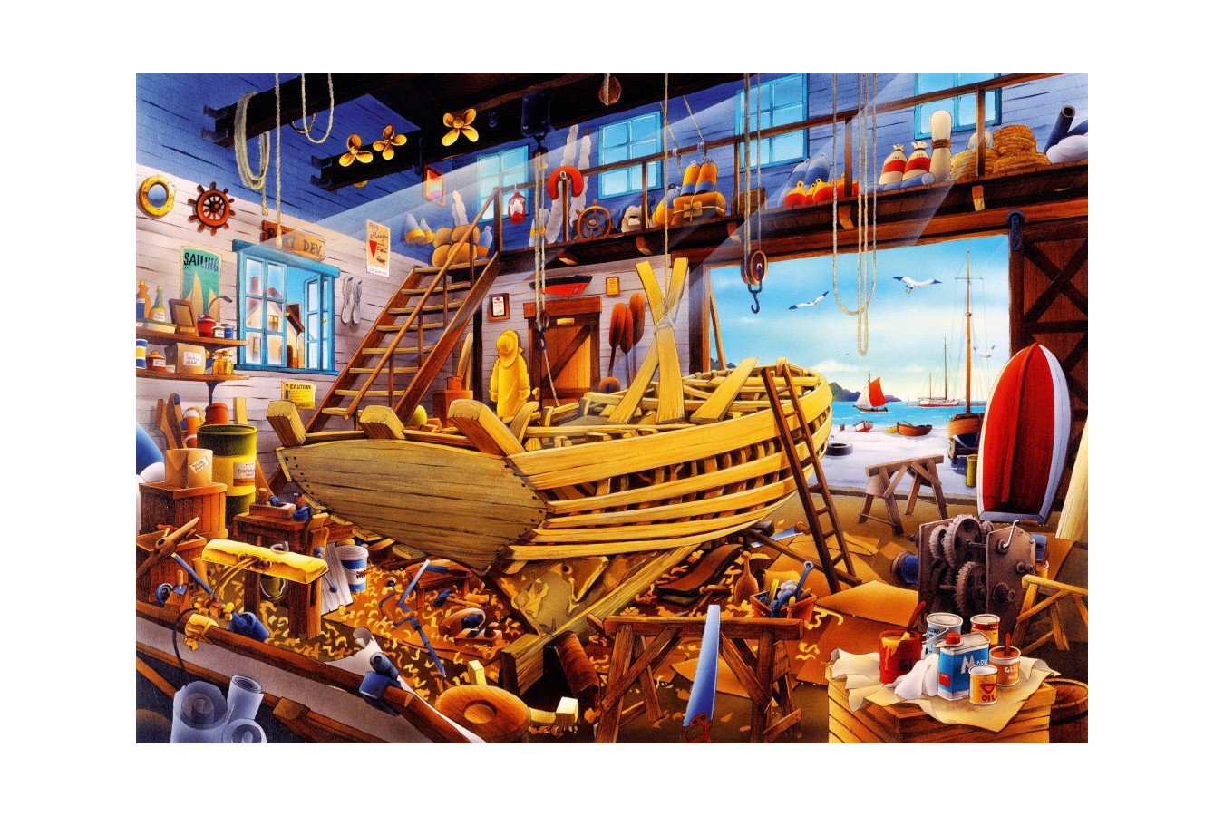 Puzzle Bluebird - Boat Yard, 1000 piese (70316-P)