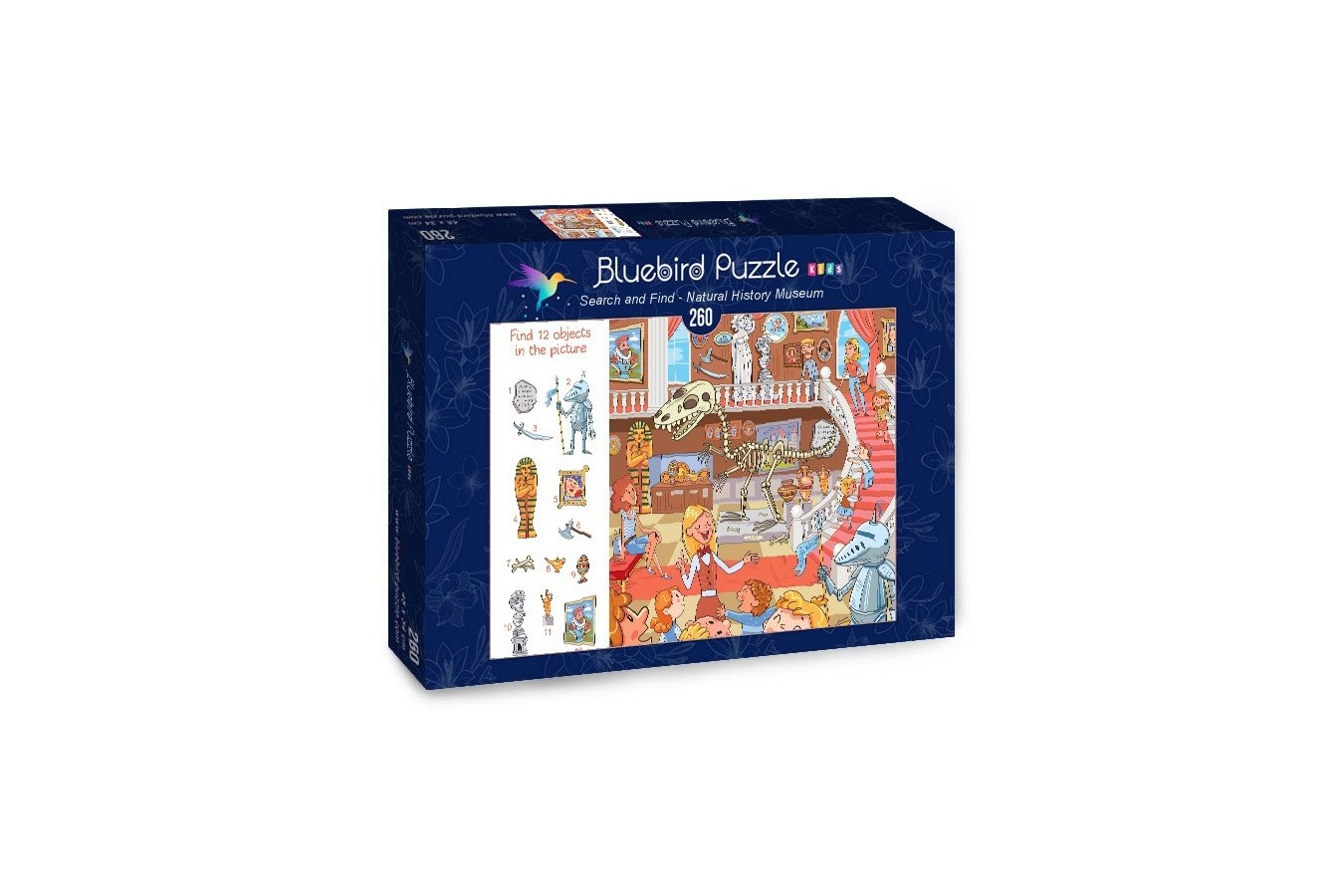 Puzzle Bluebird - Search and Find - Natural History Museum, 260 piese (70352)