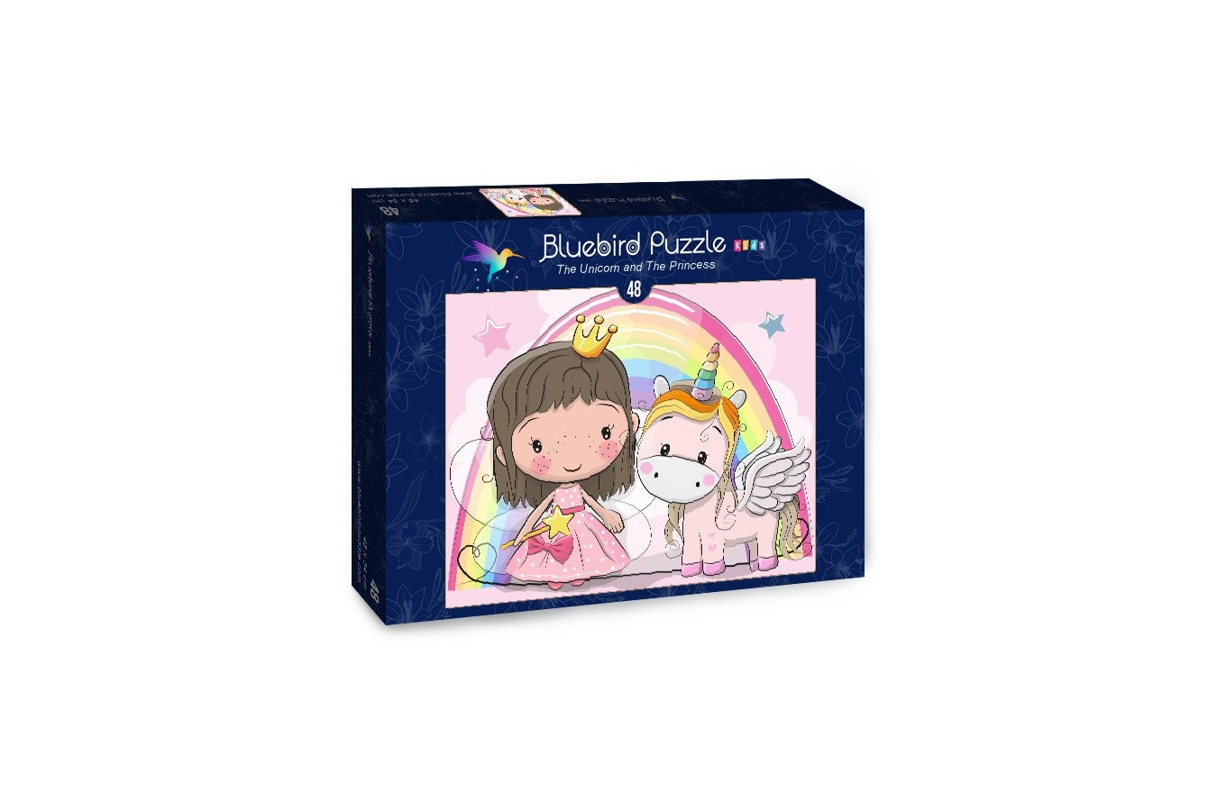 Puzzle Bluebird - The Unicorn and The Princess, 48 piese (70353)