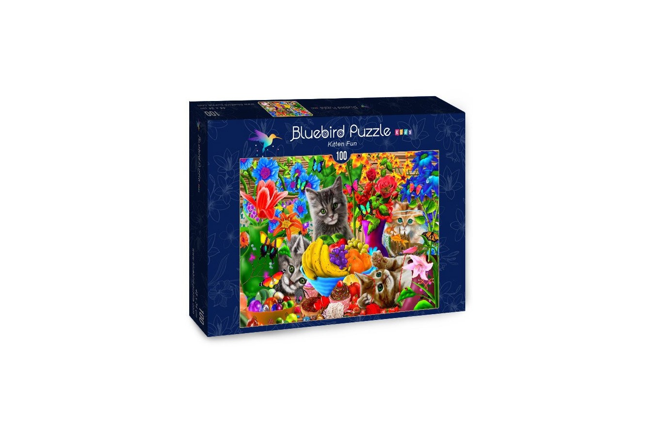 Puzzle Bluebird - Kitten Fun, 100 piese (70393)