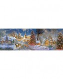 Puzzle panoramic SunsOut - The Stillness of Christmas, 500 piese XXL (Sunsout-19295)