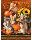 Puzzle SunsOut - Autumn Kitties, 300 piese XXL (Sunsout-28762)