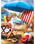 Puzzle SunsOut - Beach Cats, 300 piese XXL (Sunsout-28865)