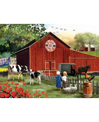 Puzzle SunsOut - Country Serenity, 300 piese XXL (Sunsout-28648)