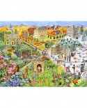 Puzzle SunsOut - English Country Life through the Seasons, 500 piese XXL (Sunsout-52439)
